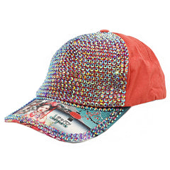 RHINESTONE CROWN CAP