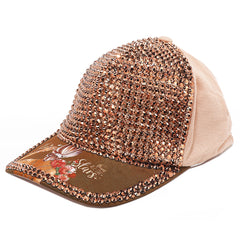RHINESTONE CROWN CAP