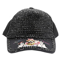 RHINESTONE CROWN CAP