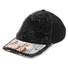 RHINESTONE CROWN CAP