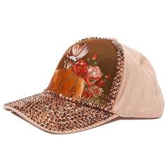 RHINESTONE FASHION CAP