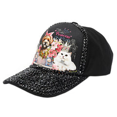 RHINESTONE FASHION CAP