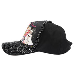 RHINESTONE FASHION CAP