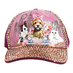 RHINESTONE FASHION CAP