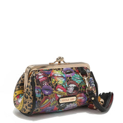 Mini Kiss Lock Coin Purse Wristlet