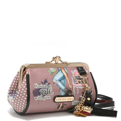 Mini Kiss Lock Coin Purse Wristlet