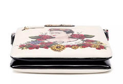 Frida Kahlo Crossbody Bag White