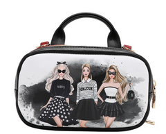 Mini Boston Double Zip Crossbody Trio
