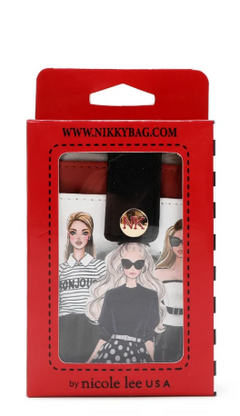 Mini Zip & Snap Button Card Holder Trio