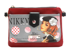 Zip & Snap Button Pouch Crossbody Ciega Por Ti