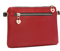 Zip & Snap Button Pouch Crossbody Ciega Por Ti