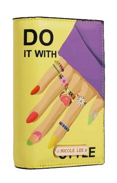 Bifold Center Zip Wallet Nail Polish