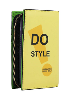 Bifold Center Zip Wallet Nail Polish