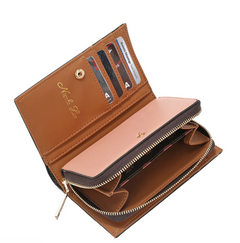 Bifold Center Zip Wallet Nail Polish