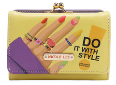 Small Agustina Trifold Wallet Nail Polish