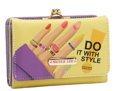 Small Agustina Trifold Wallet Nail Polish