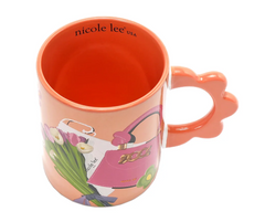 Violet Blossom Petal Ceramic Mug
