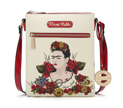 Frida Kahlo Crossbody Bag White