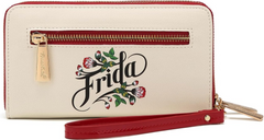 Frida Kahlo Double Zipper Long Wallets