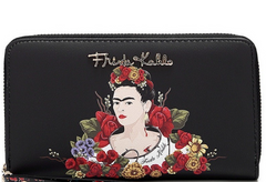 Frida Kahlo Flower Wristlet Wallet