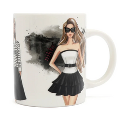 Trio Nikky Ceramic Mug with Bunny Keychain