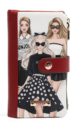 Bifold Zipper Wallet Trio