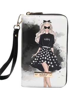 Nikky Medium Double Zipper Wallet Trio