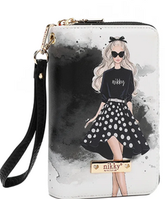 Nikky Medium Double Zipper Wallet Trio
