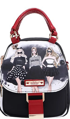 Nylon Convertible Handbag/Backpack Trio
