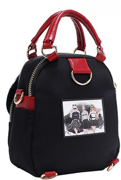 Nylon Convertible Handbag/Backpack Trio