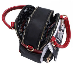 Nylon Convertible Handbag/Backpack Trio