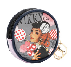 Round Coinpurse Keychain Ciega Por Ti