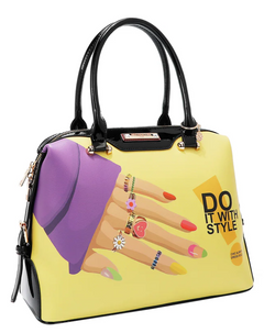 Nail Polish 3 Piece Set (Handbag, Crossbody Wallet)