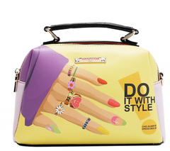Nail Polish 3 Piece Set (Handbag, Crossbody Wallet)