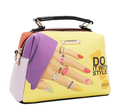 Nail Polish 3 Piece Set (Handbag, Crossbody Wallet)