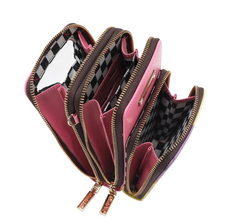 Multi-Zip Phone Case Crossbody Nail Polish