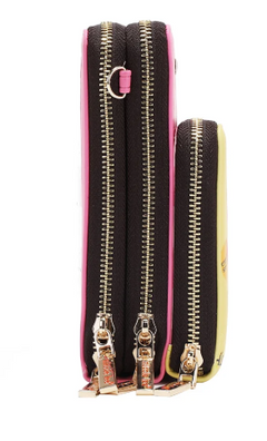 Multi-Zip Phone Case Crossbody Nail Polish