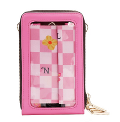 Multi-Zip Phone Case Crossbody Nail Polish