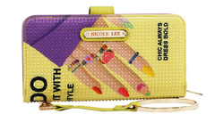 Nicole Lee Signature Bifold Wallet Wristlet Nail Polish