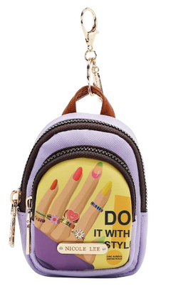 Mini Zip Backpack Coin Purse Nail Polish
