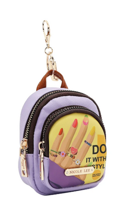 Mini Zip Backpack Coin Purse Nail Polish