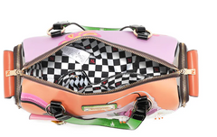 Violet Blossom Wide Handbag