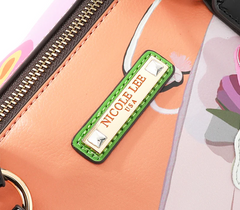 Violet Blossom Wide Handbag