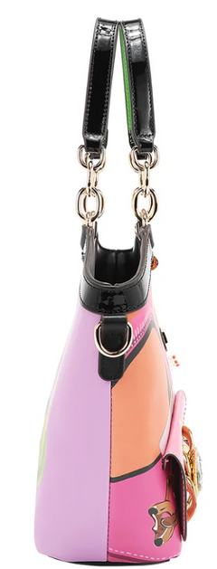 Violet Blossom Handbag