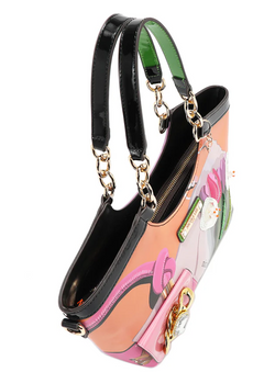 Violet Blossom Handbag