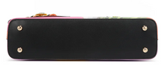 Violet Blossom Dome Shoulder Bag