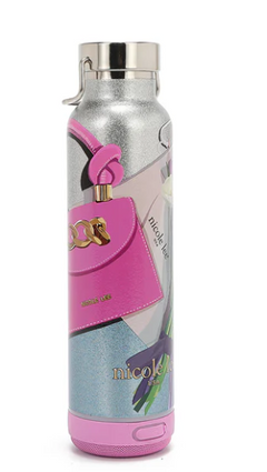 Tumbler with Bluetooth Speaker Violet Blossom