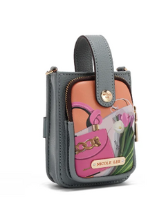 Strap Phone Case Crossbody Violet Blossom