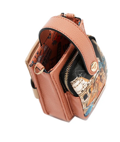 Strap Phone Case Crossbody Violet Blossom