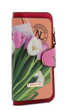 Bifold Layered Wallet Violet Blossom